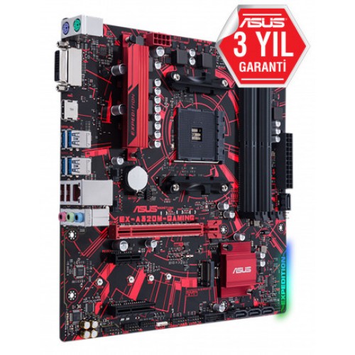 ASUS EX-A320M-GAMING DDR4 USB3.1 AURA RGB mATX AM4